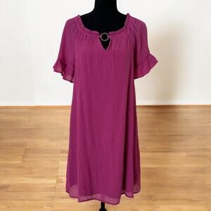 NAÏF Women’s Short Sleeves Pink Dress Size M